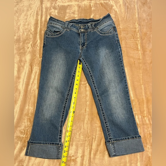 👖 Women’s V.S.H. Cuffed Crop Jeans Size 8 - Picture 7 of 9